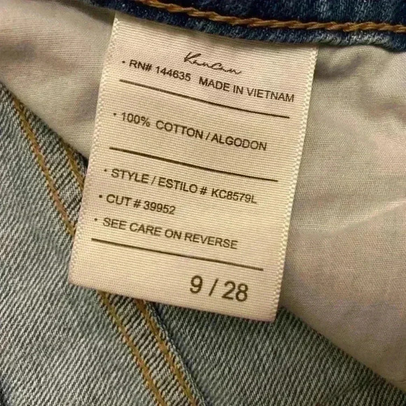 Kancan Estilo Light Wash Distressed Size 9/28 - Picture 10 of 10